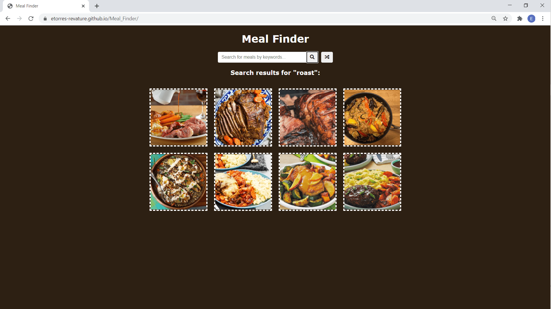 Meal Finder app